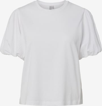 PIECES Shirt in Wit: voorkant