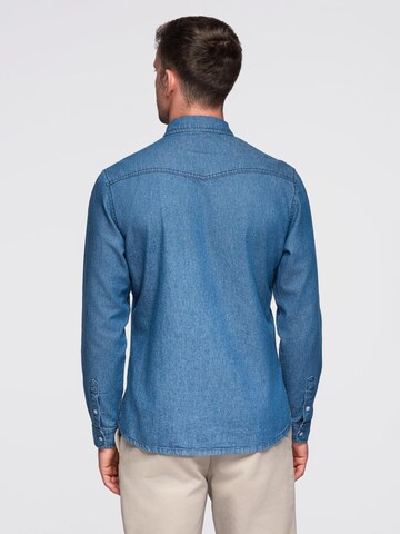 Ombre Comfort fit Overhemd in Blauw