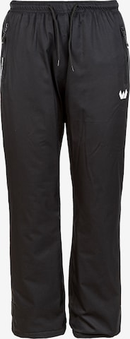 Whistler Regular Workout Pants 'Fandango' in Black: front