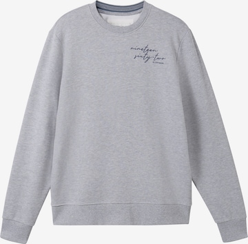 Sweat-shirt TOM TAILOR en gris : devant