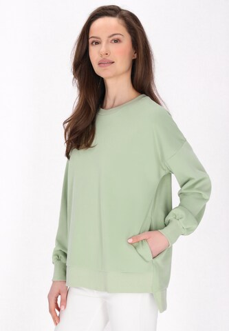 usha BLUE LABEL Sweatshirt in Groen: voorkant