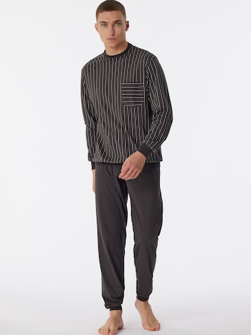 Pyjama long ' Comfort Nightwear ' SCHIESSER en gris : devant