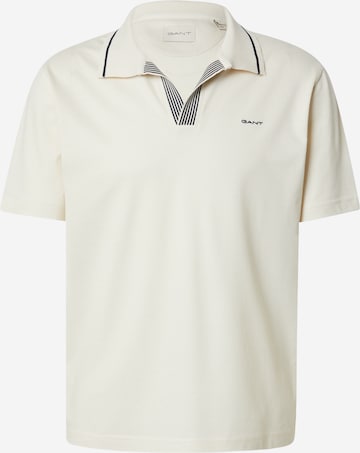 T-Shirt GANT en beige : devant