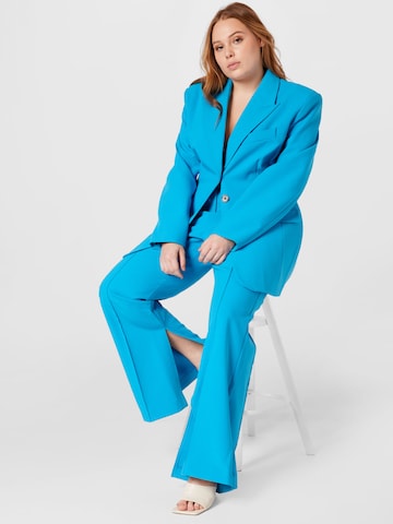 River Island Plus Flared Hose in Blau