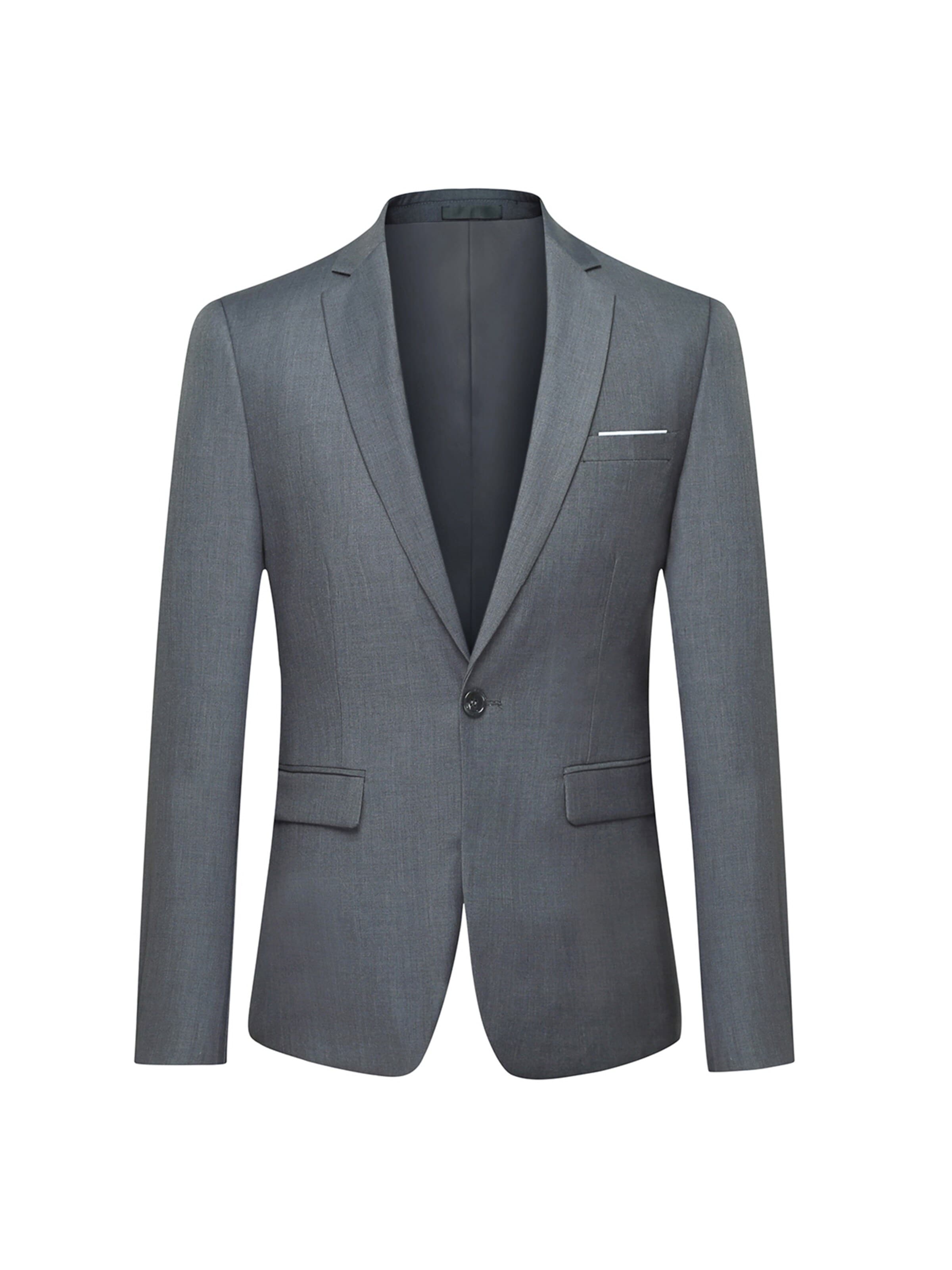 YOUTHUP Slim fit Suit 'Feierabend' in Grey