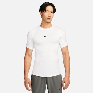 NIKE Funktionsshirt 'Pro' in Weiß: Vorderseite