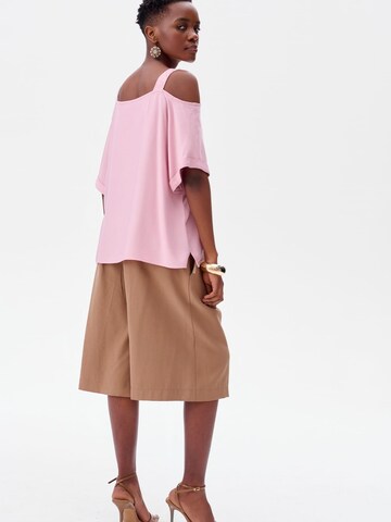 Blue Shadow Blouse in Pink