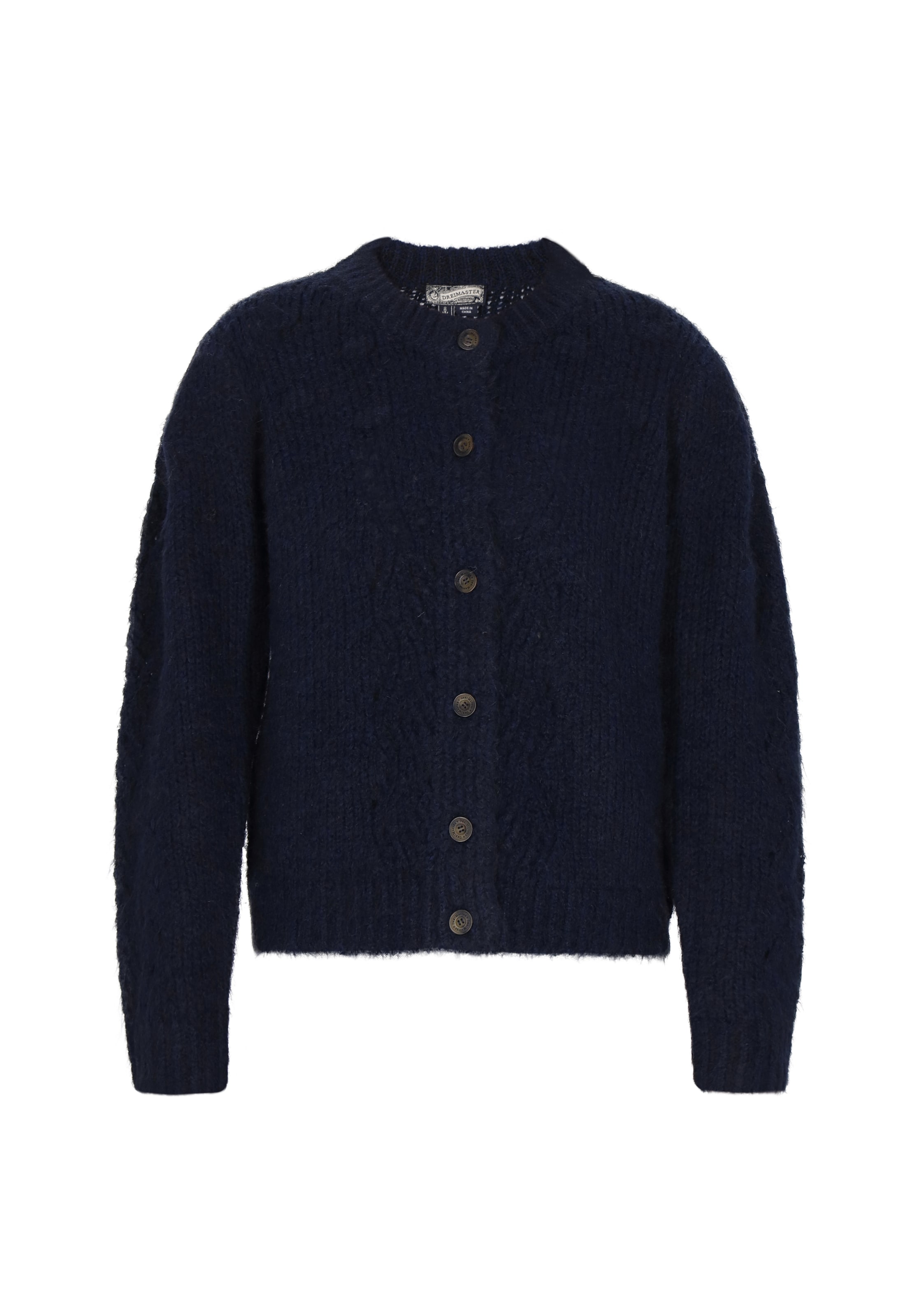 DreiMaster Vintage Knit cardigan in Blue: front