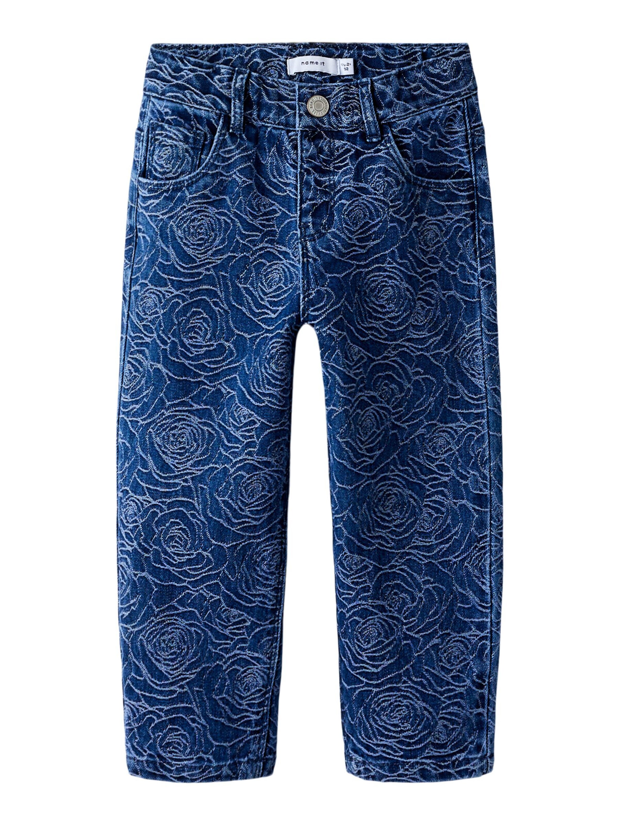 NAME IT - Ropa ancha Vaquero en azul: frente