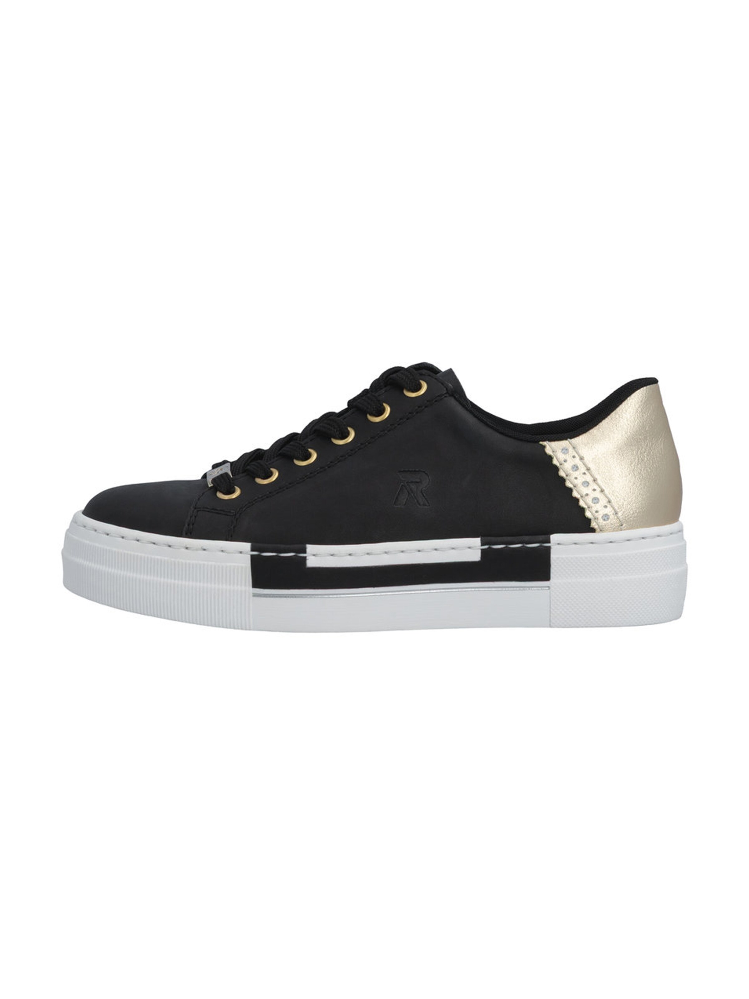 melns Rieker Sporta apavi ar šņorēm