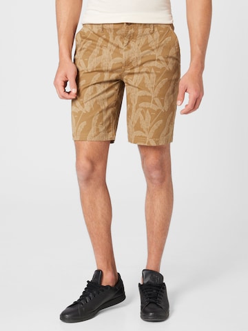 BLEND Normální Chino kalhoty – hnědá: přední strana