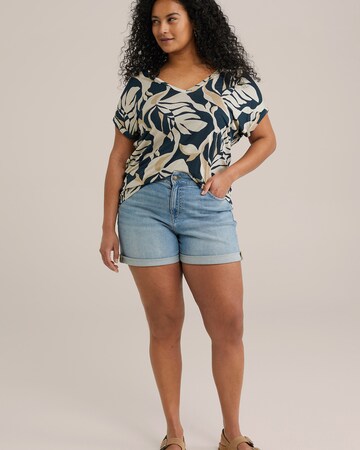 T-shirt WE Fashion en beige