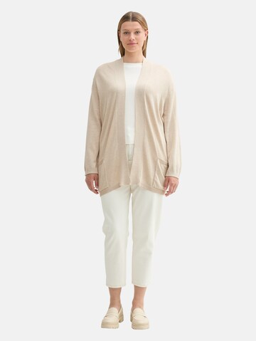Tom Tailor Women + Gebreid vest in Beige
