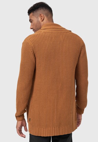 INDICODE JEANS Knit Cardigan in Brown