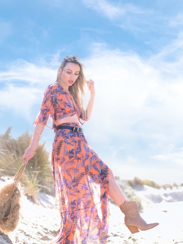 Hobo Sapiens - Falda 'Nurul maxi skirt' en naranja