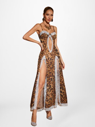 Mew Mews Dress 'Kiran' in Brown