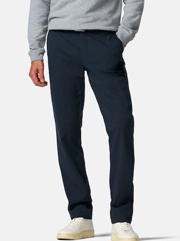 MEYER Regular Chino Pants 'Bonn' in Blue: front