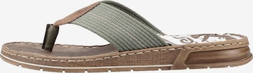 Rieker T-Bar Sandals in Green