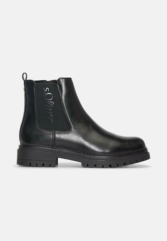 s.Oliver Chelsea boots i svart