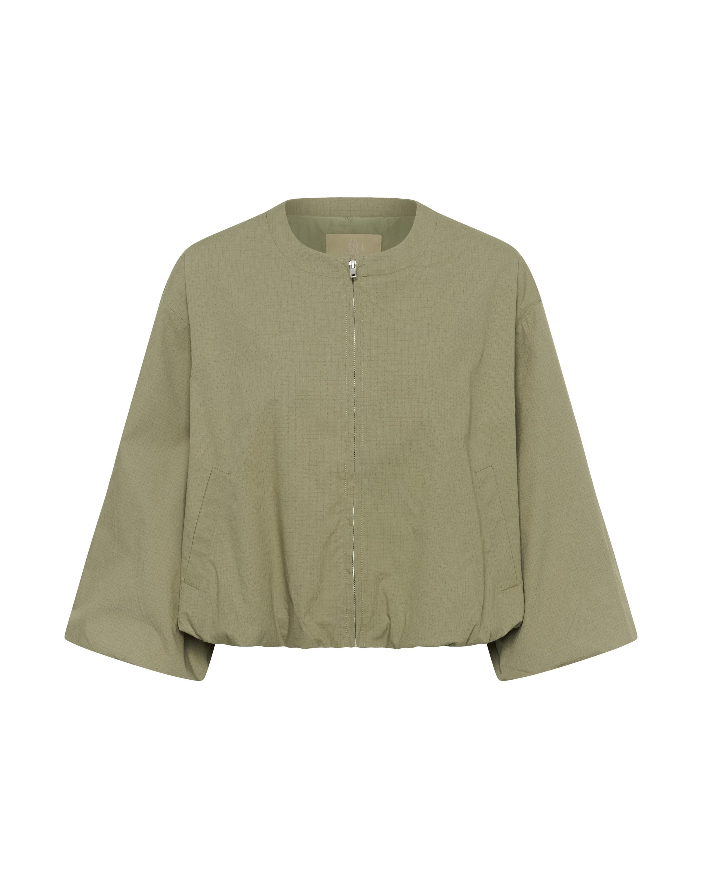 CULTURE Between-season jacket 'Bendine' in Green: front
