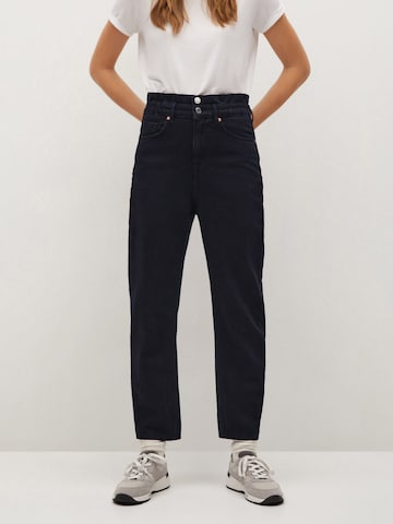 MANGO Loose fit Jeans 'Mia' in Black: front