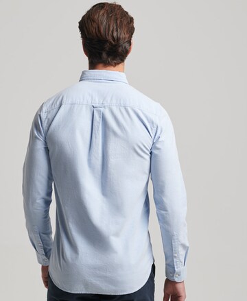 Superdry Regular fit Button Up Shirt in Blue