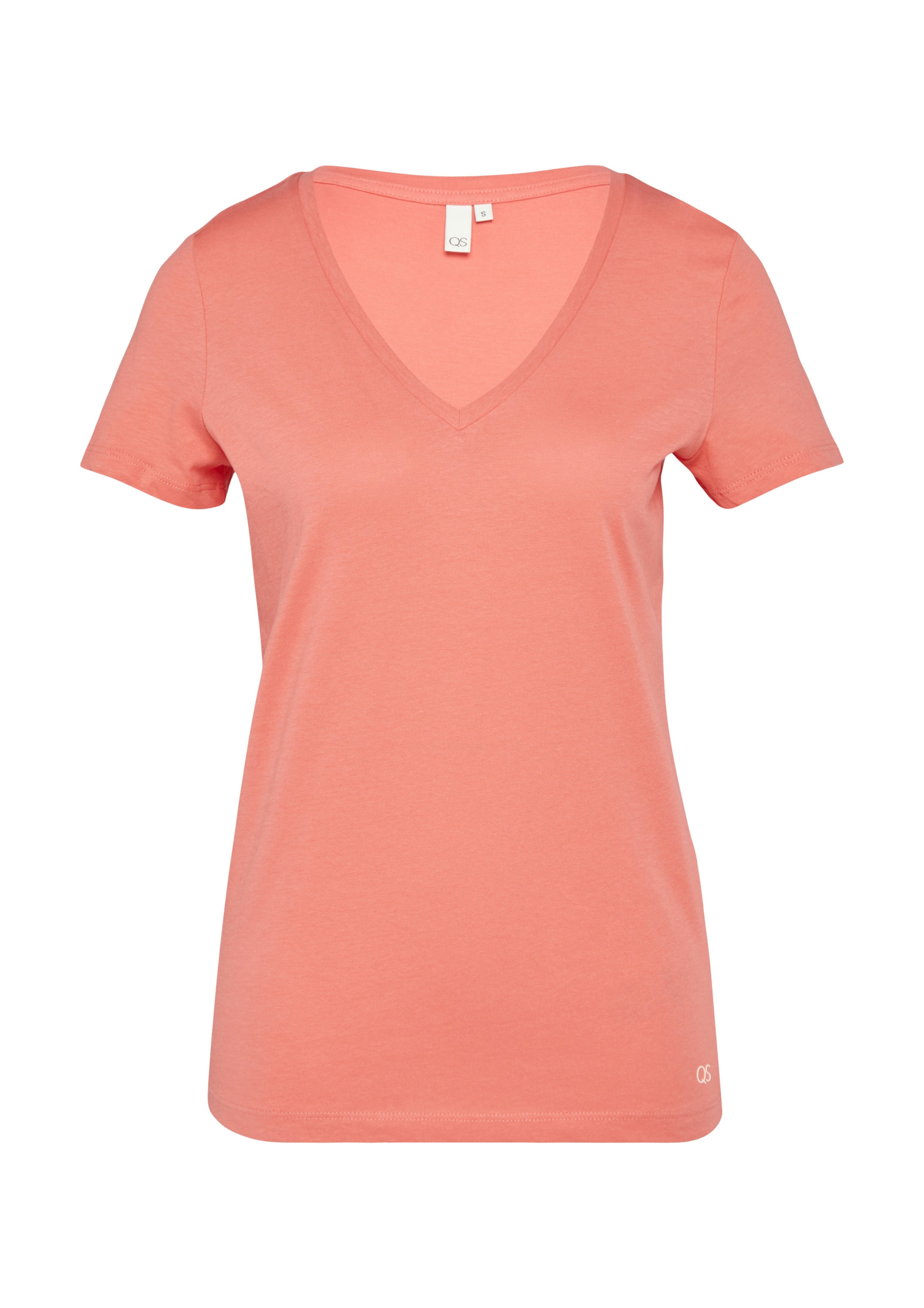 QS Shirt in Orange: Vorderseite