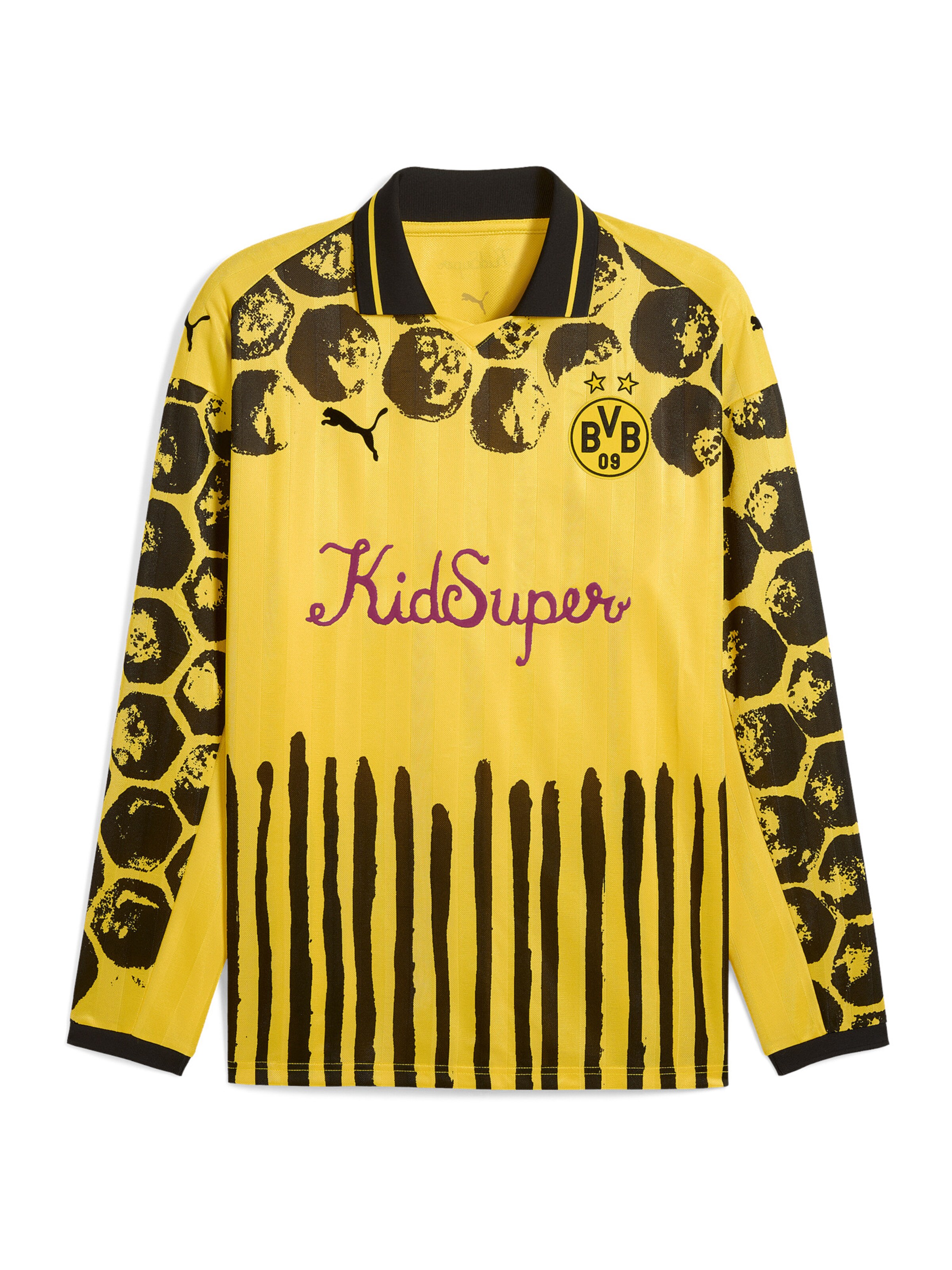 PUMA Athletic Sweatshirt 'Borussia Dortmund KidSuper Retro' in Yellow / Purple / Black, Item view