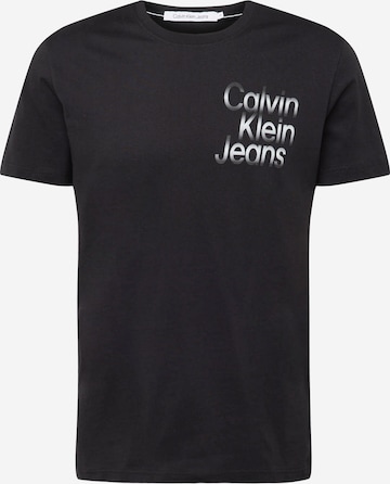 Calvin Klein Jeans Shirt in Zwart: voorkant