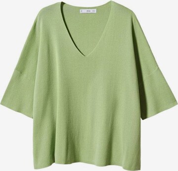 MANGO Sweater 'Guiro' in Green: front