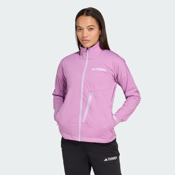 ADIDAS TERREX Sports jacket 'Xperior' in Purple: front