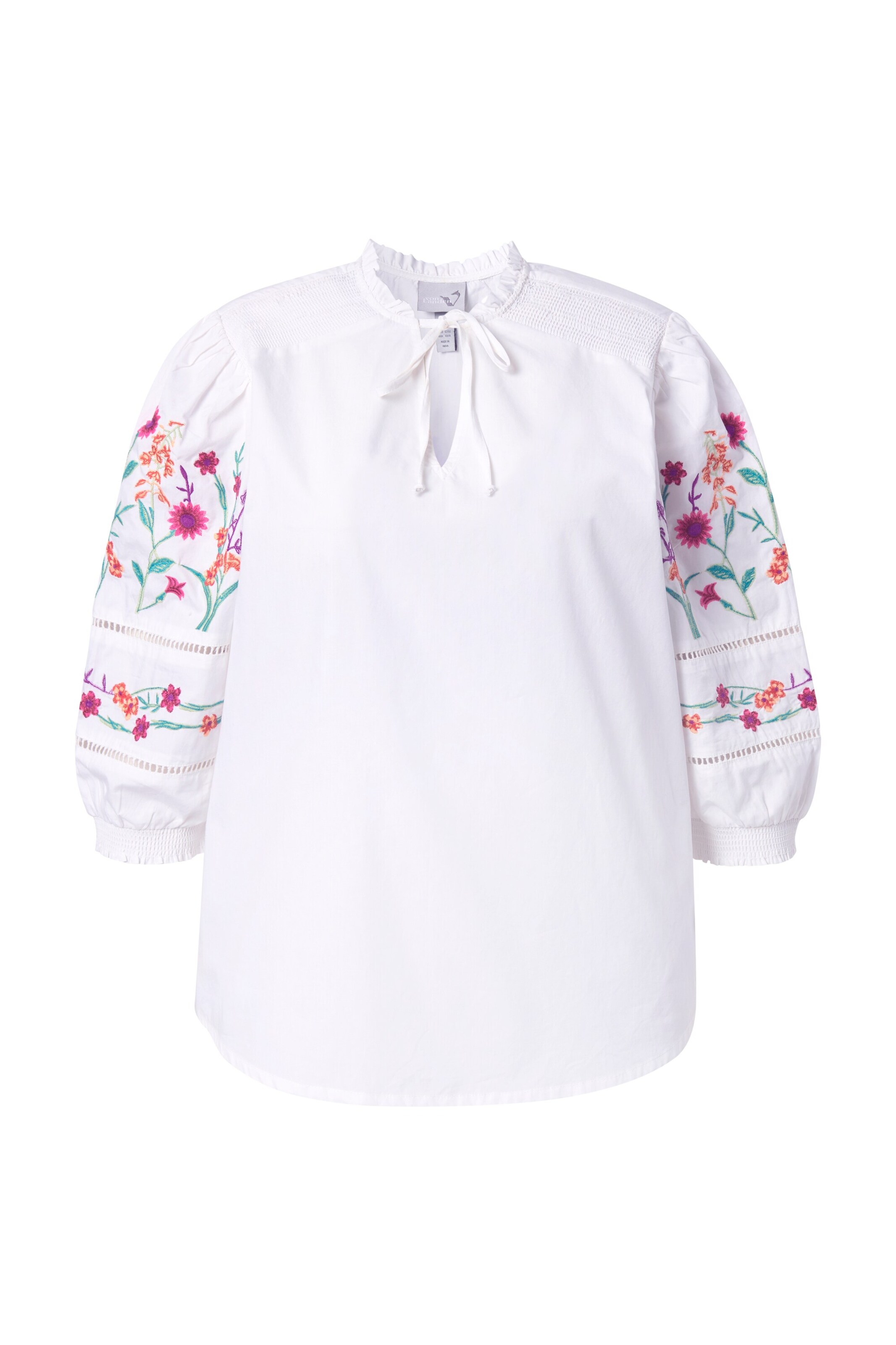 Ulla Popken - Blusa en blanco: frente