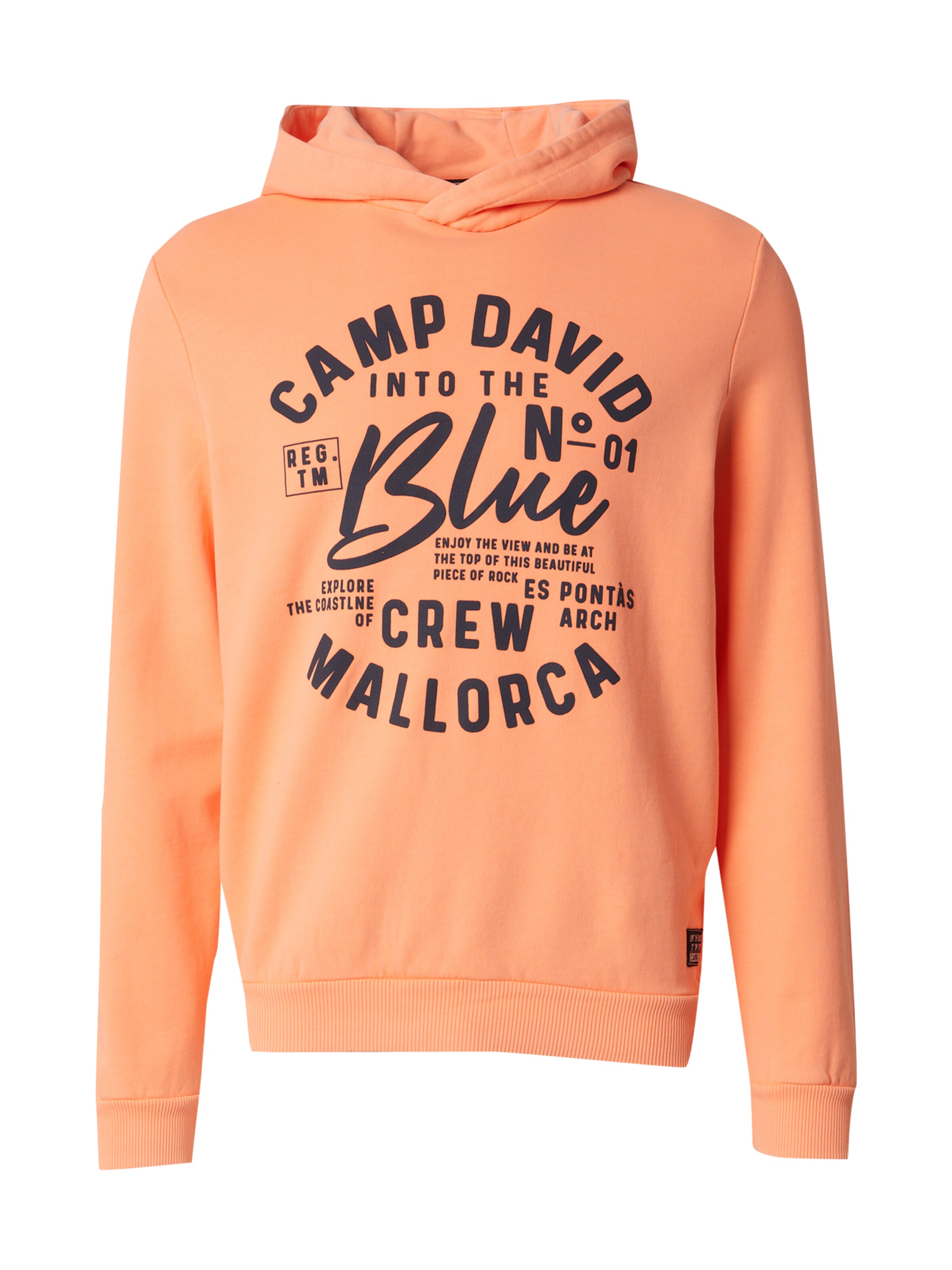 Felpa di CAMP DAVID in arancione: frontale