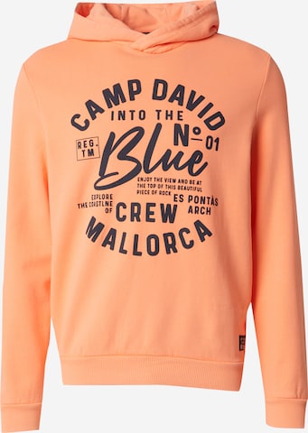 CAMP DAVID Sweatshirt in Orange: Vorderseite