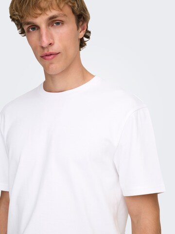 Only & Sons T-Shirt 'ONSCASPIAN' in Weiß