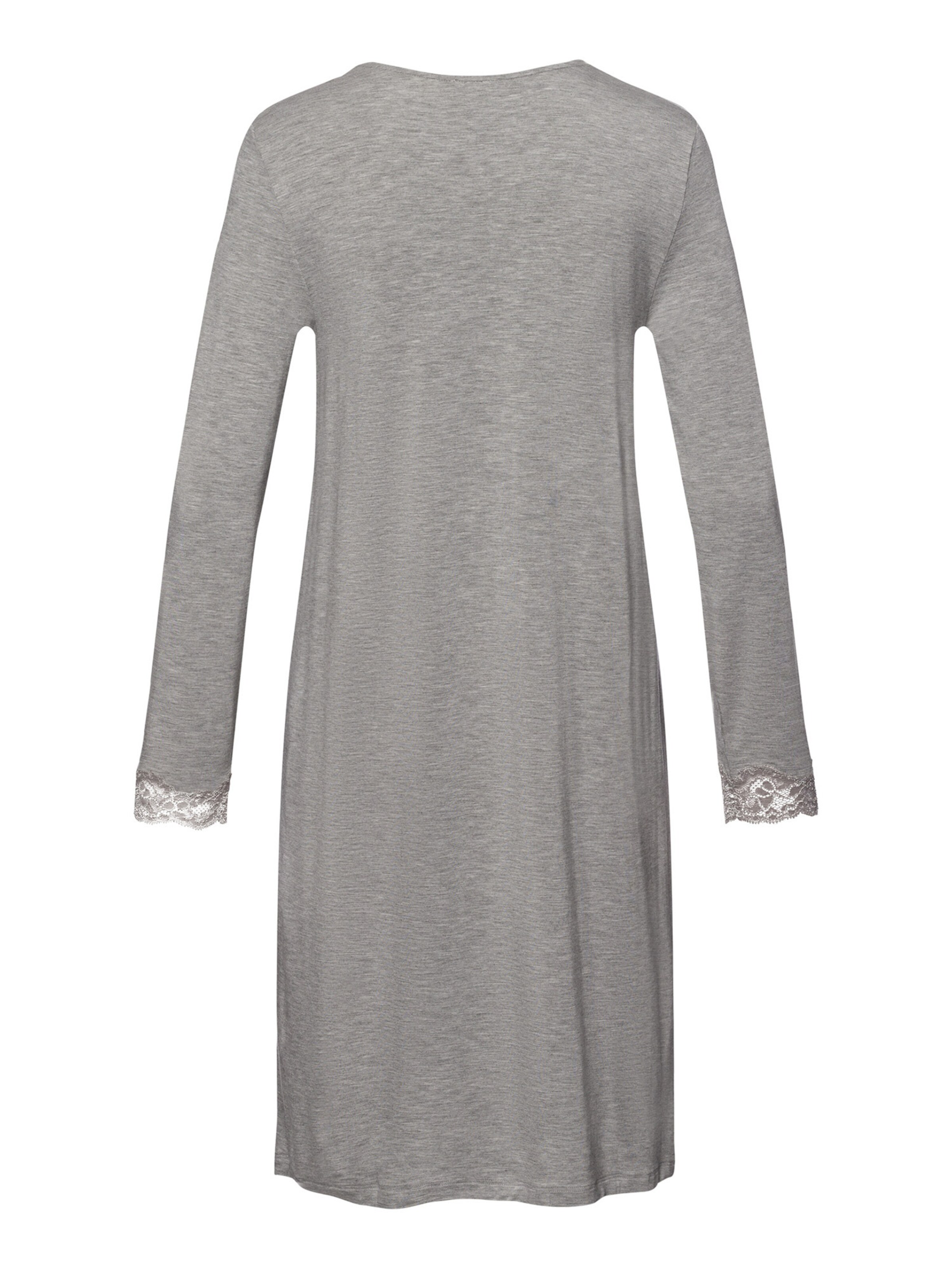 Hanro - Camisola de pijama ' Natural Elegance ' em cinzento