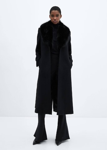 MANGO Winter Coat 'Dolce' in Black