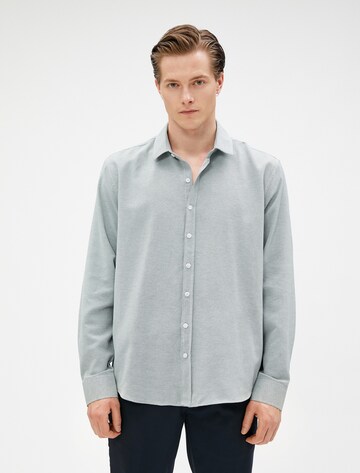 Koton Button Up Shirt in Green: front