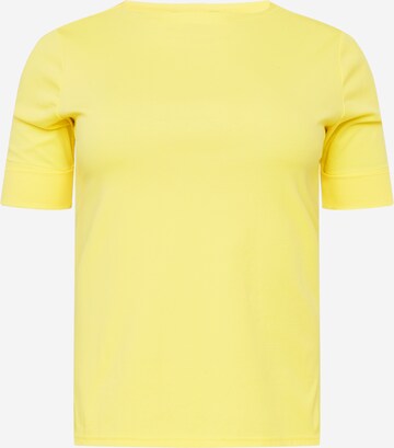 Lauren Ralph Lauren Plus Shirt 'JUDY' in Geel: voorkant