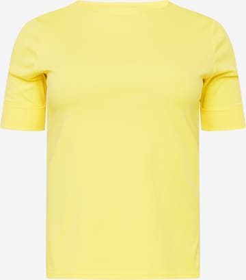 Lauren Ralph Lauren Plus - Camisa 'JUDY' em amarelo: frente