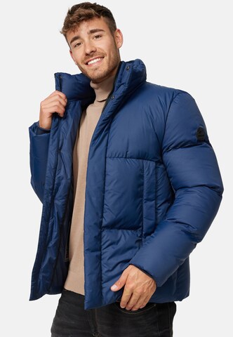 INDICODE JEANS Winter Jacket 'Lanse' in Blue