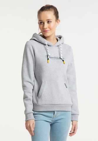 Sweat-shirt Schmuddelwedda en gris : devant