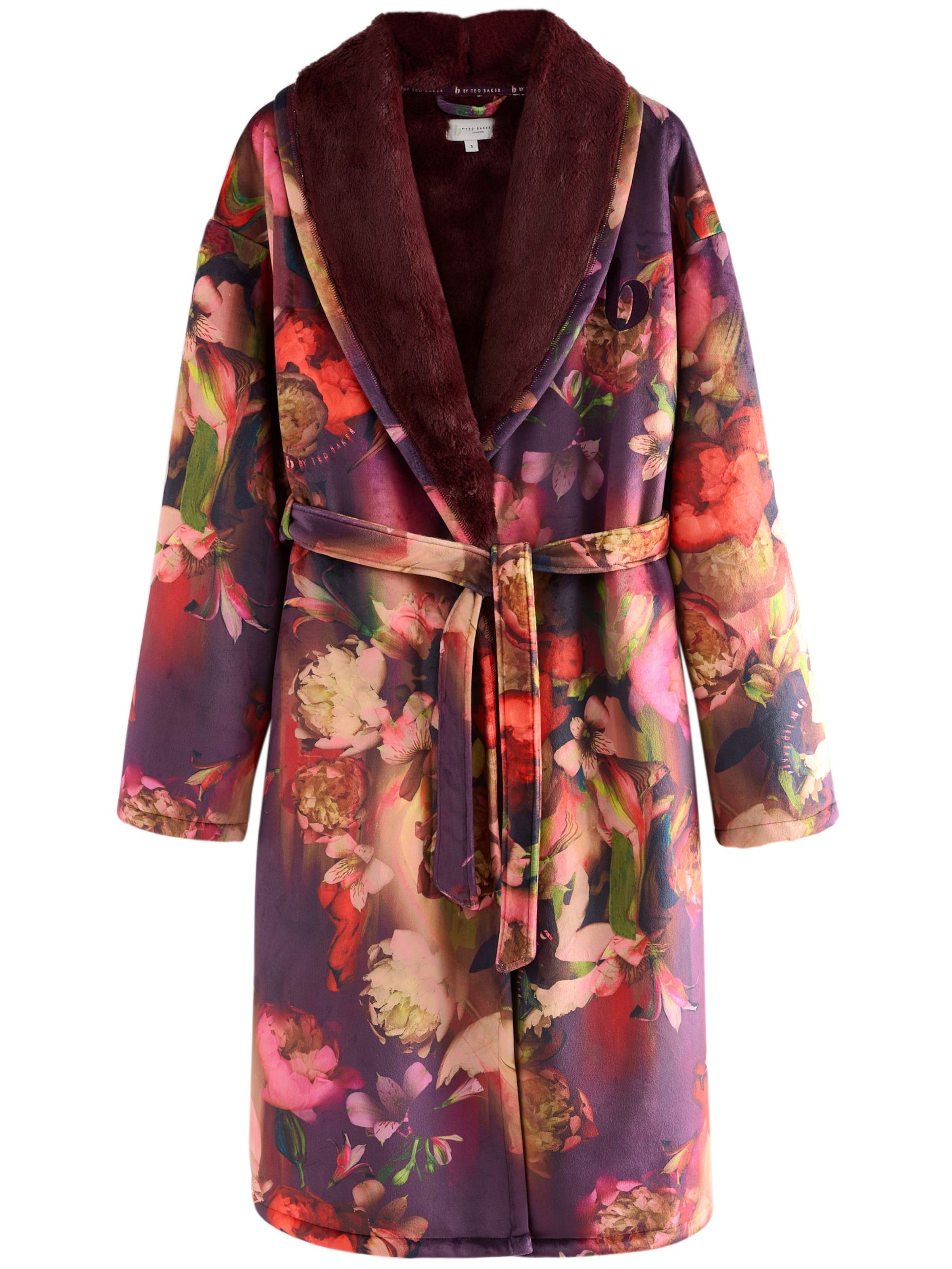 B by Ted Baker Банный халат длинный в Лиловый: спереди