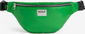 Marsupio 'Glossy' di Wouf in verde: frontale