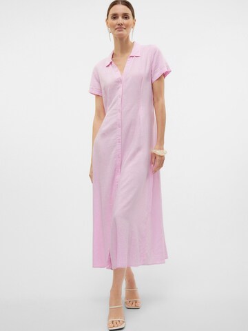 Robe-chemise 'LINN' VERO MODA en rose
