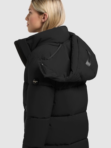 khujo Wintermantel 'Haya3' in Zwart