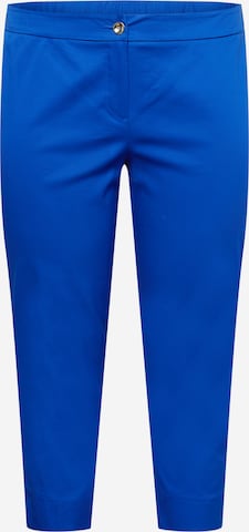 Coupe slim Pantalon 'RODI' Persona by Marina Rinaldi en bleu : devant