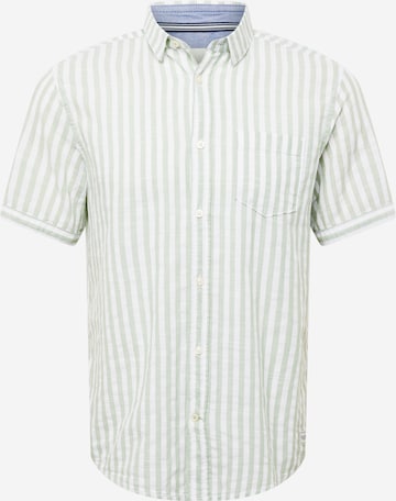 Coupe regular Chemise TOM TAILOR en vert : devant