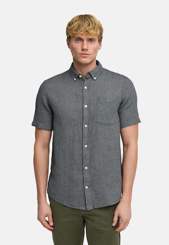 Kronstadt Regular fit Button Up Shirt ' KSGallagher ' in Grey: front