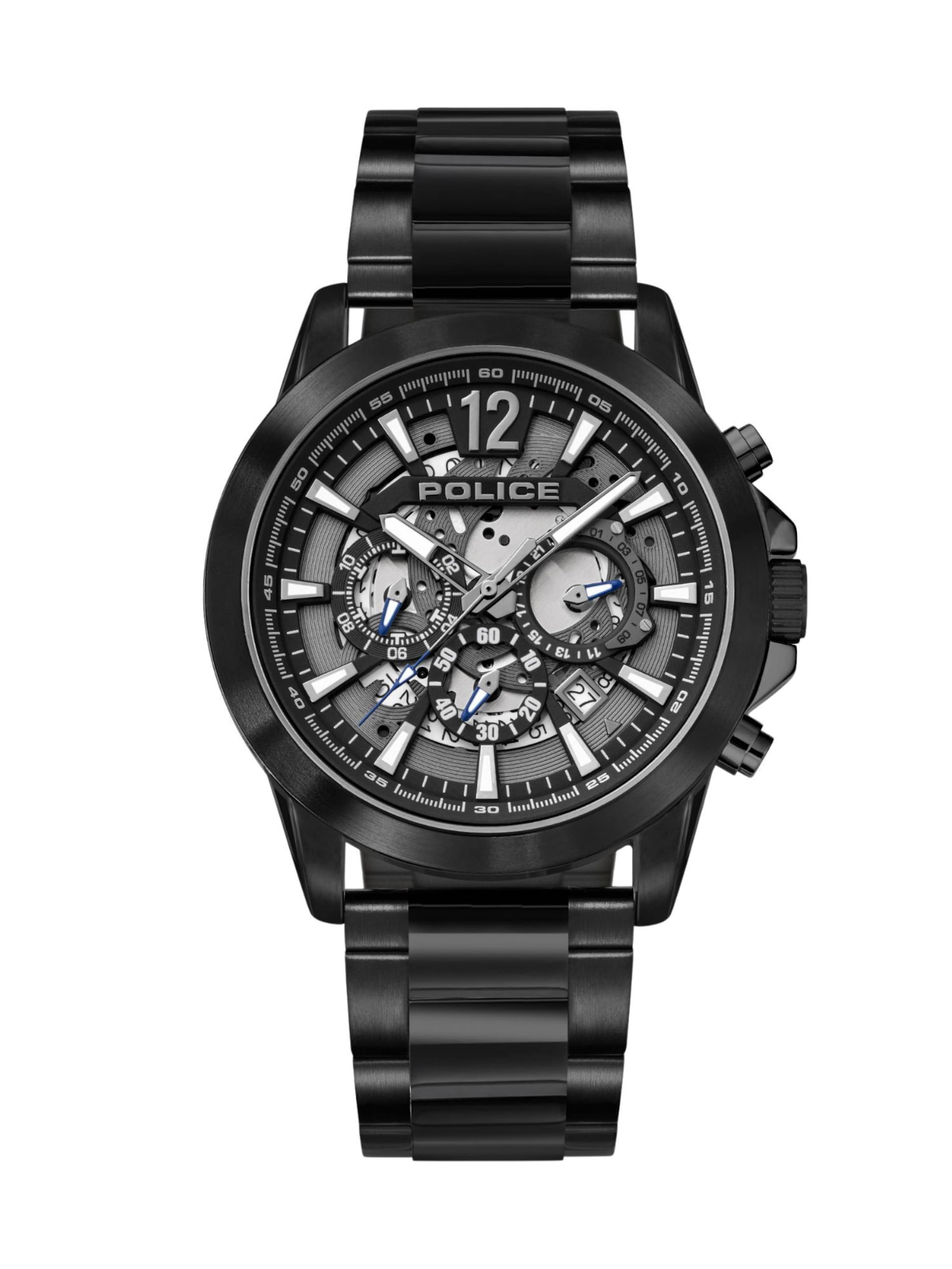 POLICE Analog watch ' Vertigo ' in Black: front